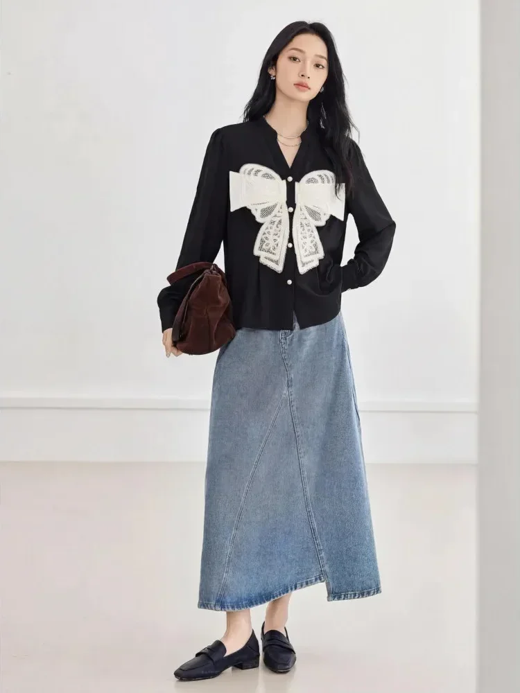 FADFAD Blus v-neck baru yang elegan dan bergaya