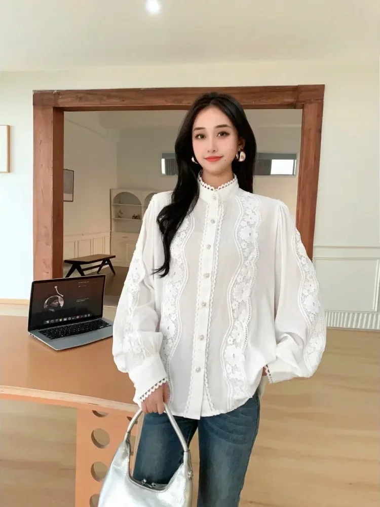 [NEW]CHICMORE Kemeja lengan panjang model longgar warna solid gaya casual