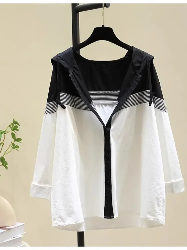 [NEW]CHICMORE Atasan wanita kekinian gaya baru kancing aktif sebaris dan lengan panjang