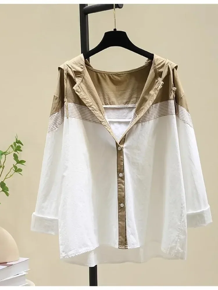 [NEW]CHICMORE Atasan wanita kekinian gaya baru kancing aktif sebaris dan lengan panjang