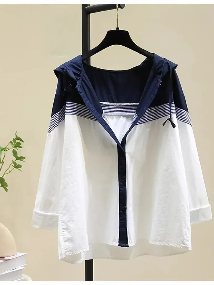 [NEW]CHICMORE Atasan wanita kekinian gaya baru kancing aktif sebaris dan lengan panjang