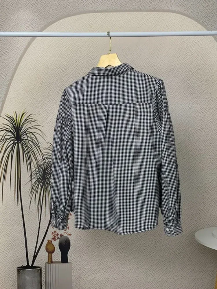 [NEW]CHICMORE Kemeja lengan panjang  atasan longgar ceruk trendi