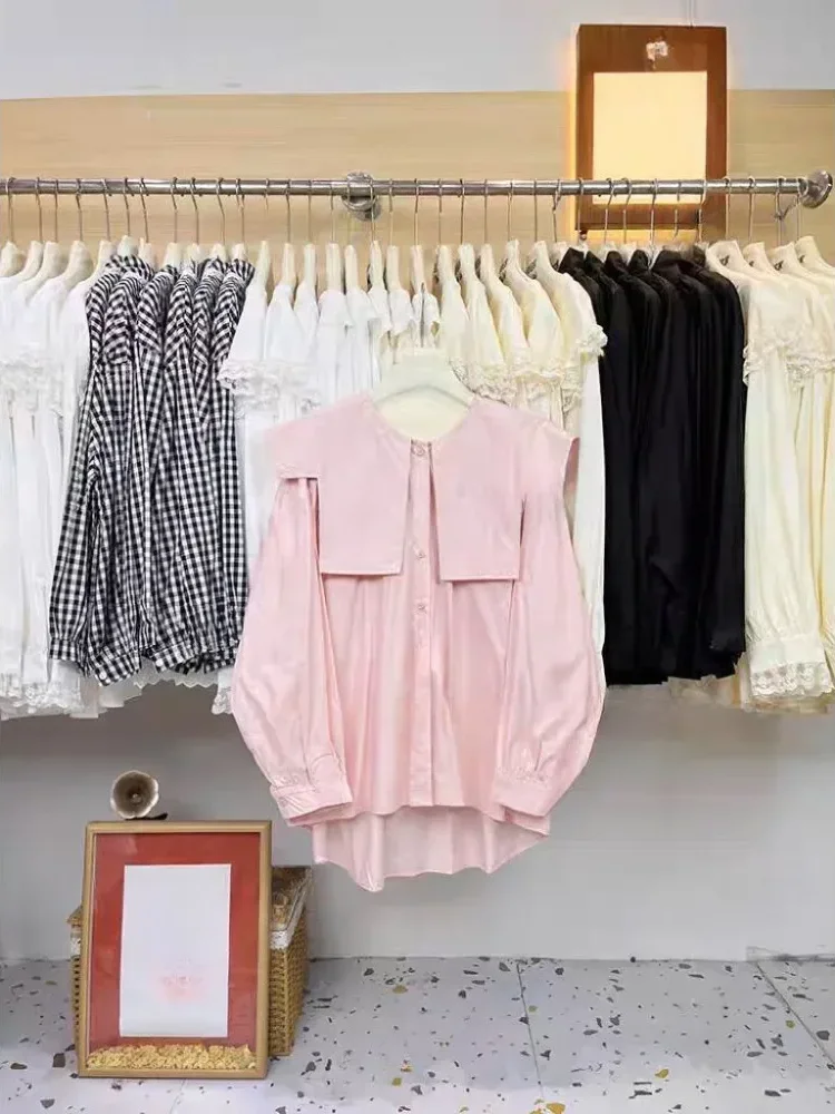 [DISKON KILAT]CHICMORE Atasan kemeja korean style serbaguna dengan lengan panjang dan desain kekinian