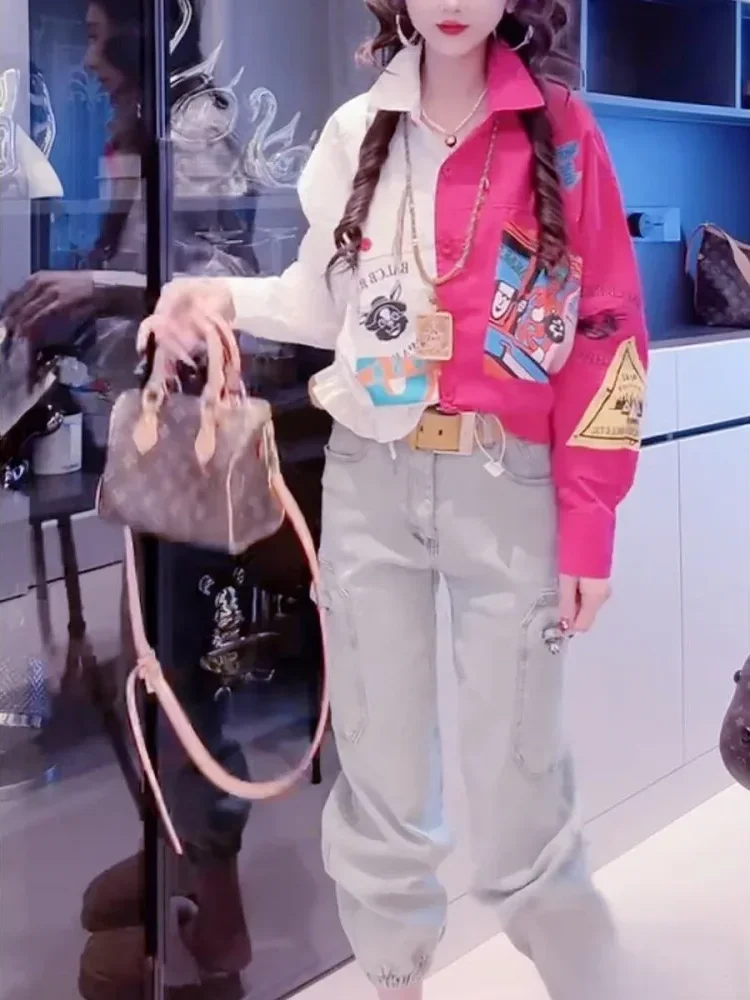 [NEW]CHICMORE Atasan kemeja gaya modis lengan panjang untuk wanita