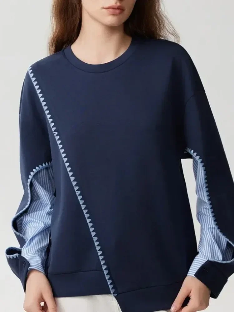[DISKON KILAT]CHICMORE Atasan blouse lengan panjang model terbaru unik untuk wanita