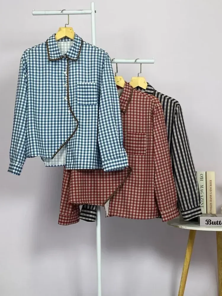 [DISKON KILAT]CHICMORE Atasan kemeja mode baru lengan panjang gaya populer wanita