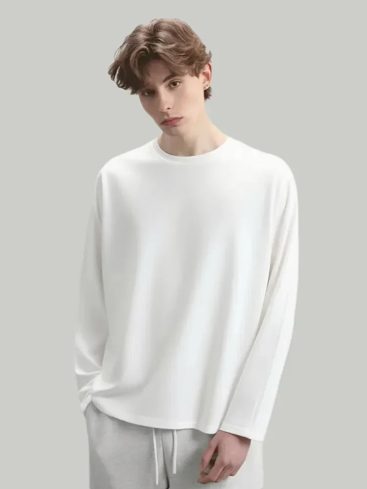 [READY STOCK]MODISH Kaos lengan panjang warna polos solid bergaya kasual