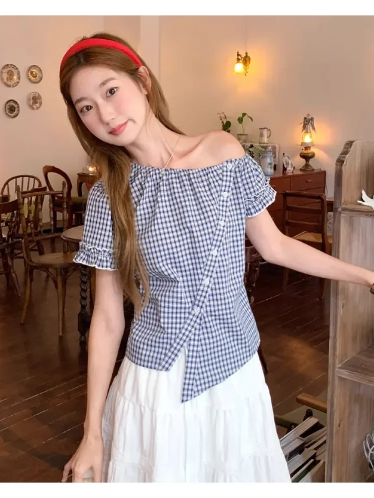 CHICMORE Kemeja off-shoulder off-shoulder untuk wanita