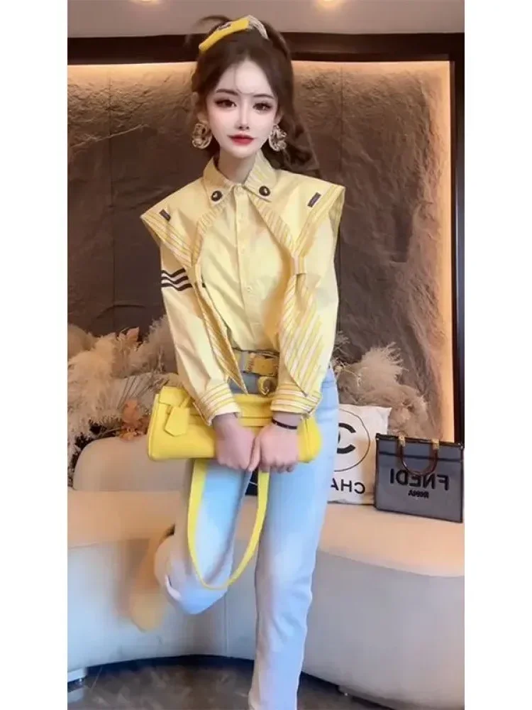 [READY STOCK]CHICMORE Kemeja wanita feminine dengan model unik gaya korea terbaru