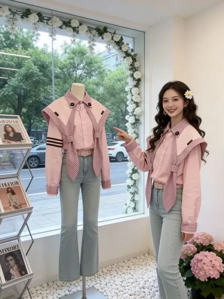 [READY STOCK]CHICMORE Kemeja wanita feminine dengan model unik gaya korea terbaru