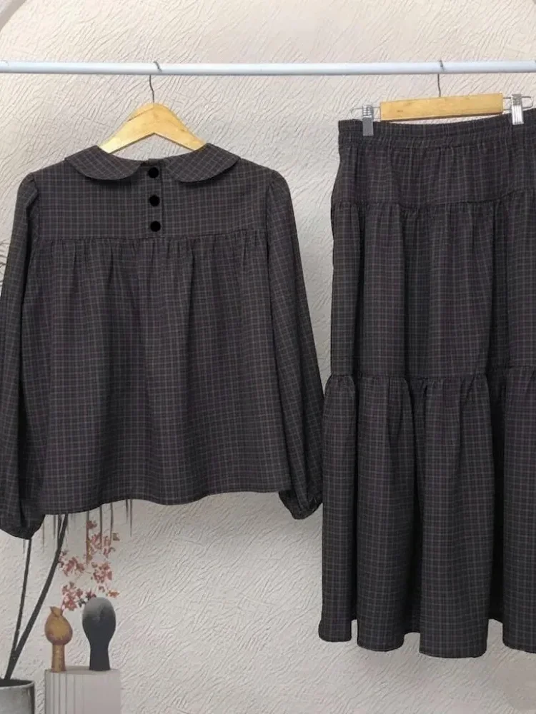 [NEW]CHICMORE Setelan dua potong untuk wanita motif bunga cantik korean style