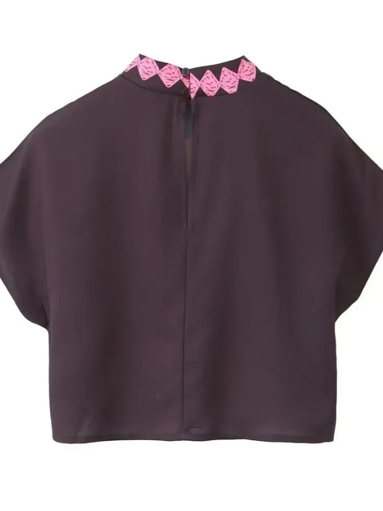 [DISKON KILAT]FADFAD Setelan wanita dua potong dengan motif cetak atasan lengan pendek dan rok panjang cantik