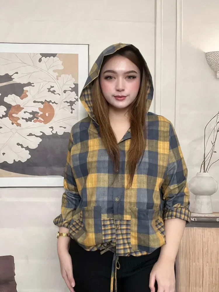 [READY STOCK]FADFAD Kemeja cetak temperamen gaya baru wanita atasan elegan