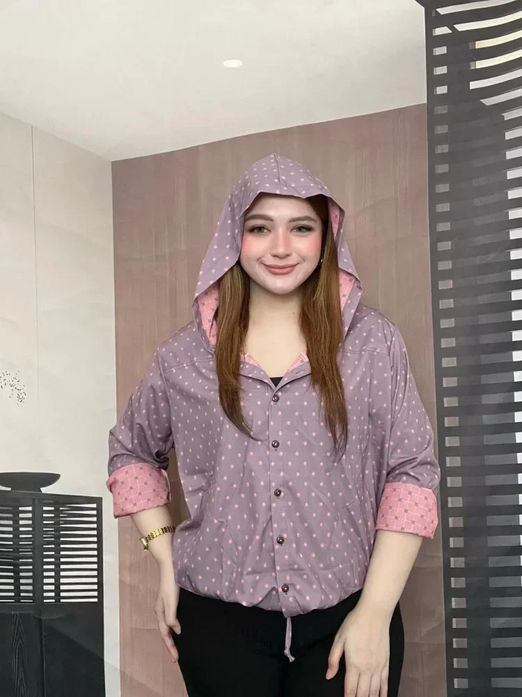 [READY STOCK]FADFAD Kemeja cetak temperamen gaya baru wanita atasan elegan