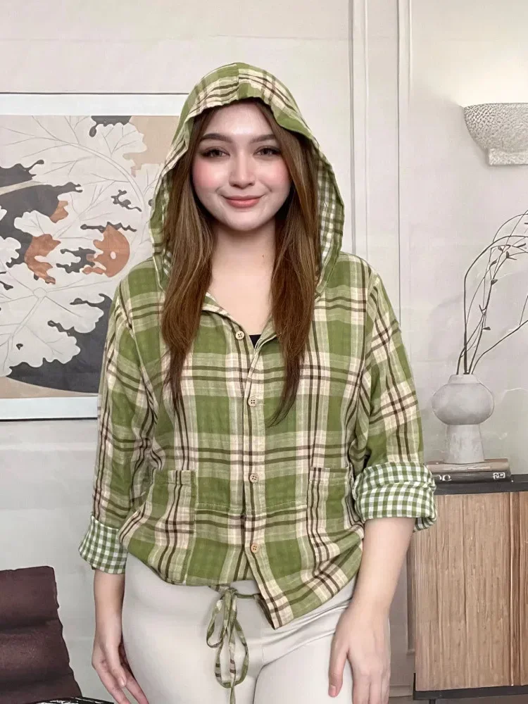 FADFAD Kemeja cetak temperamen gaya baru wanita atasan elegan