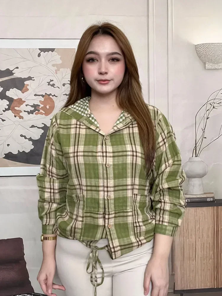 FADFAD Kemeja cetak temperamen gaya baru wanita atasan elegan