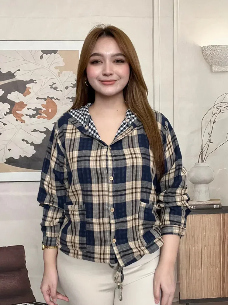 FADFAD Kemeja cetak temperamen gaya baru wanita atasan elegan