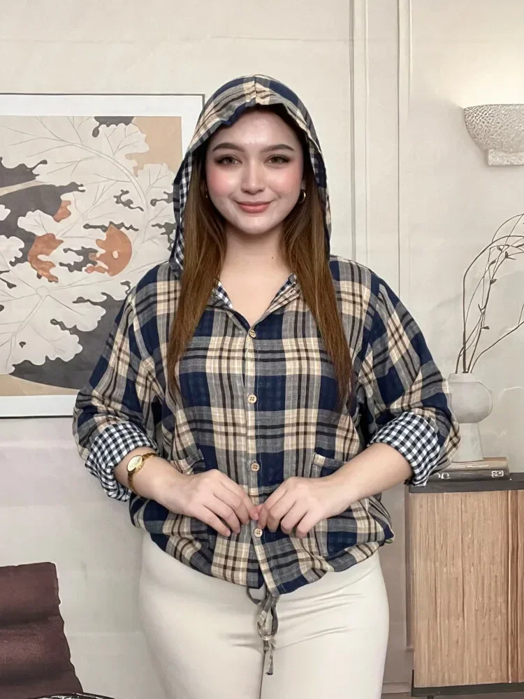FADFAD Kemeja cetak temperamen gaya baru wanita atasan elegan