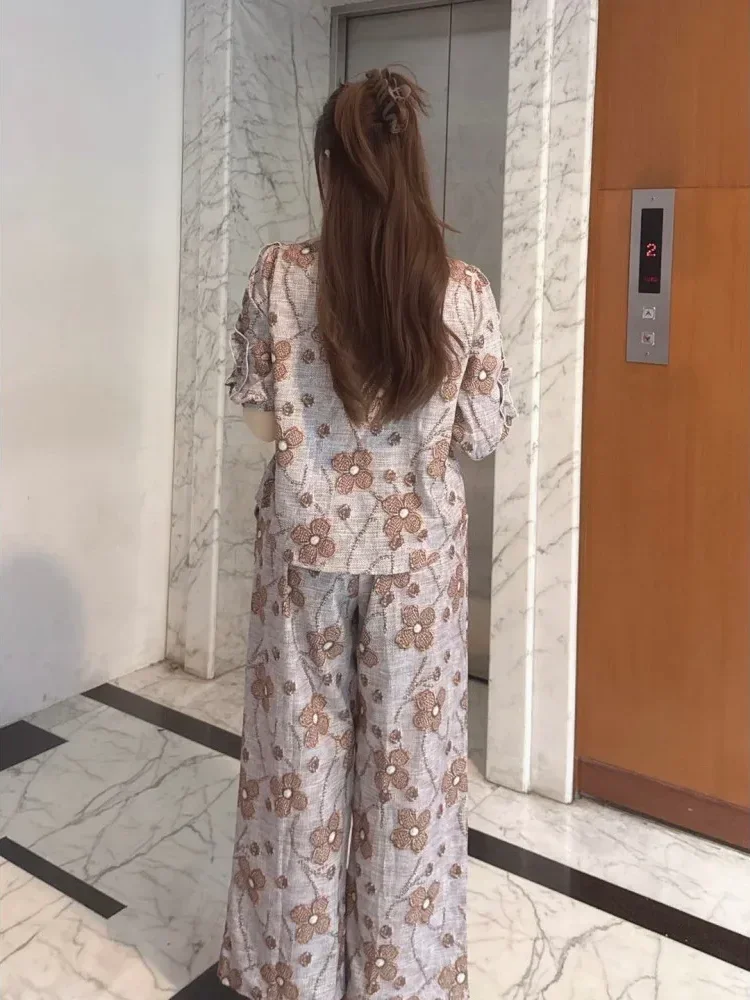 [NEW]FADFAD Setelan bermotif modis dan elegan yang menutupi lemak dan membuat tubuh terlihat langsing