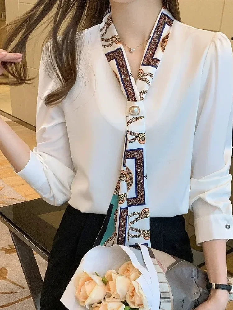 FADFAD Blus wanita motif elegan dan fashion baru