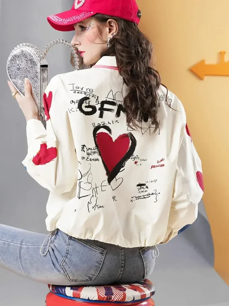 [DISKON KILAT]FADFAD Kemeja longgar lengan panjang motif elegan untuk wanita
