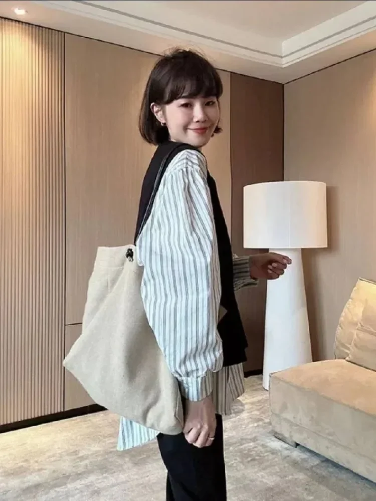 FADFAD Atasan kemeja model kekinian lengan panjang dengan gaya modis untuk wanita