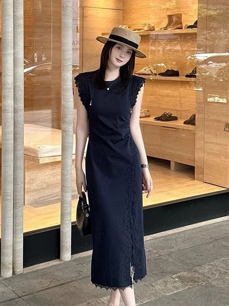 FADFAD Gaun elegan tanpa lengan dengan desain yang mewah dan cantik untuk wanita