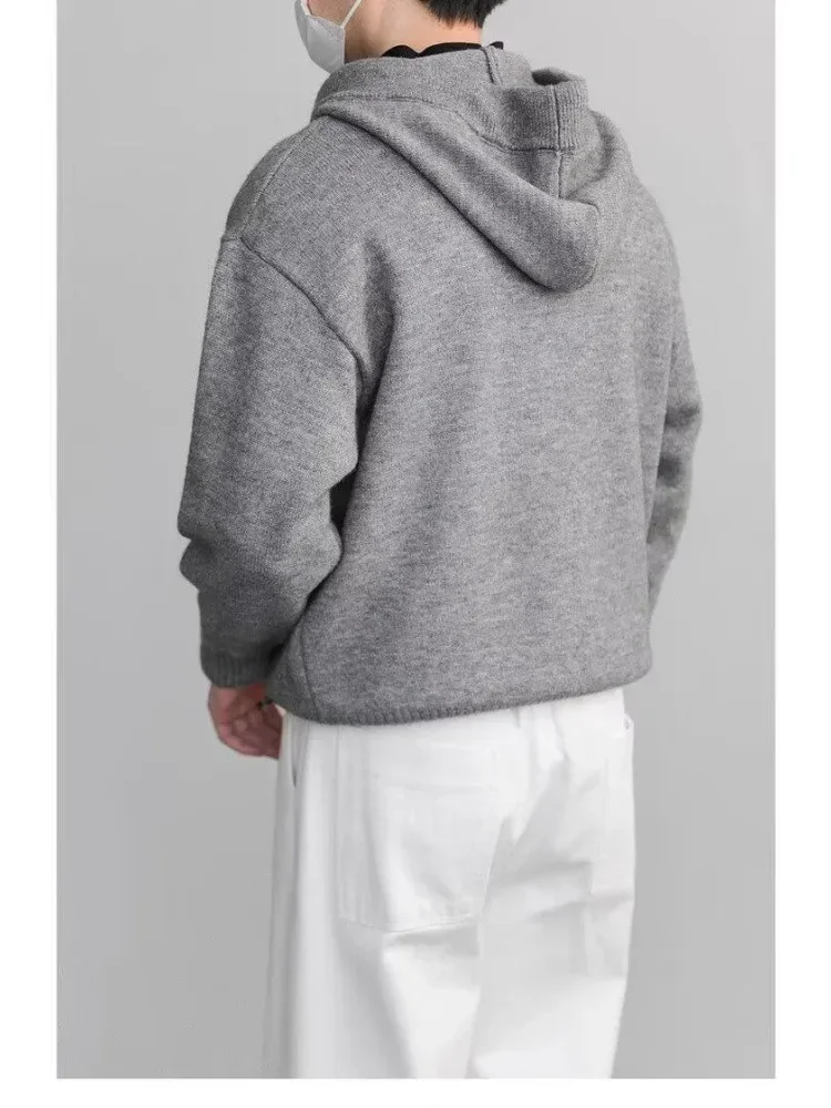 MODISH Atasan lengan panjang dengan hoded gayabasic warna solid