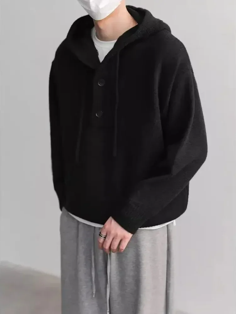 MODISH Atasan lengan panjang dengan hoded gayabasic warna solid