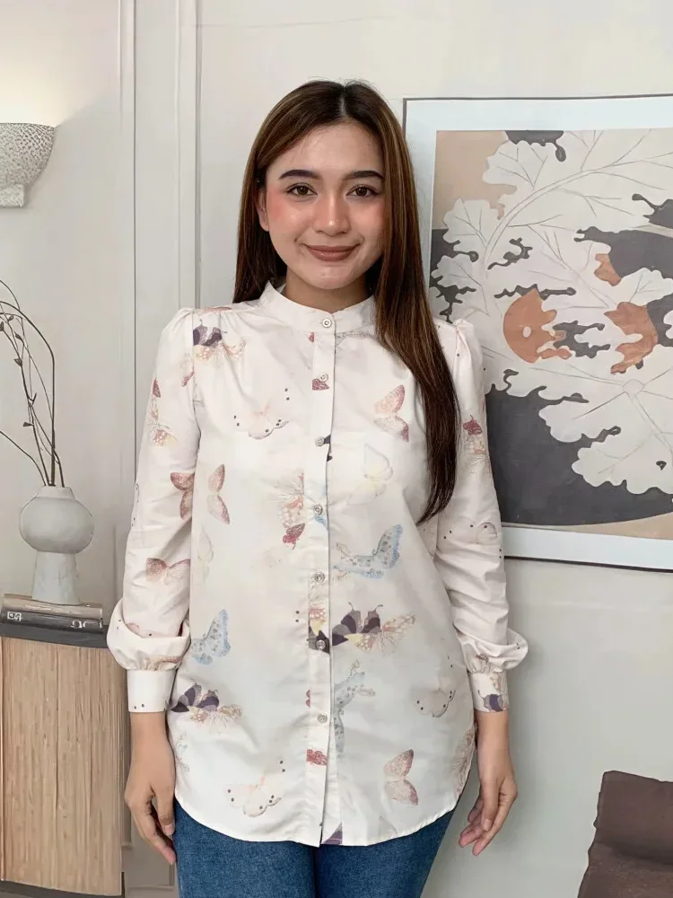 FADFAD Fashion new temperament print thin sunscreen shirt women loose slim this year's popular shirt