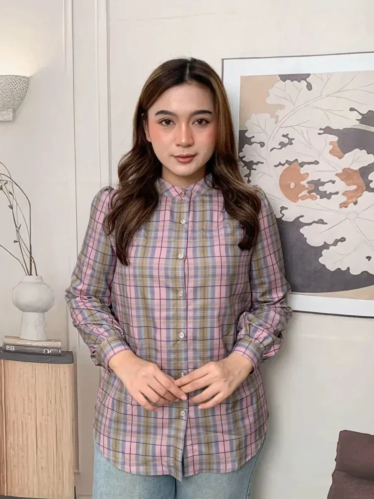[DISKON KILAT]FADFAD Fashion new temperament print thin sunscreen shirt women loose slim this year's popular shirt