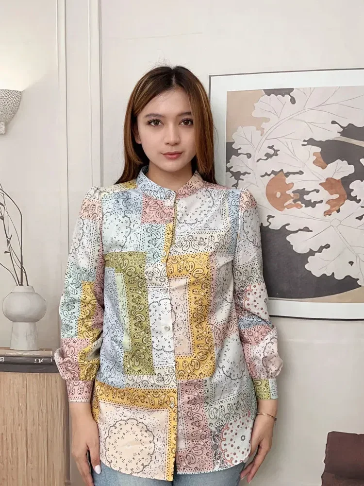 [NEW]FADFAD Fashion new temperament print thin sunscreen shirt women loose slim this year's popular shirt