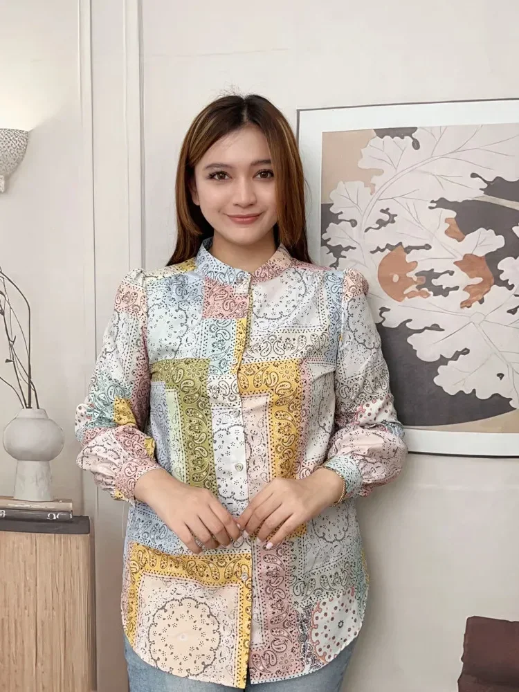 [NEW]FADFAD Fashion new temperament print thin sunscreen shirt women loose slim this year's popular shirt