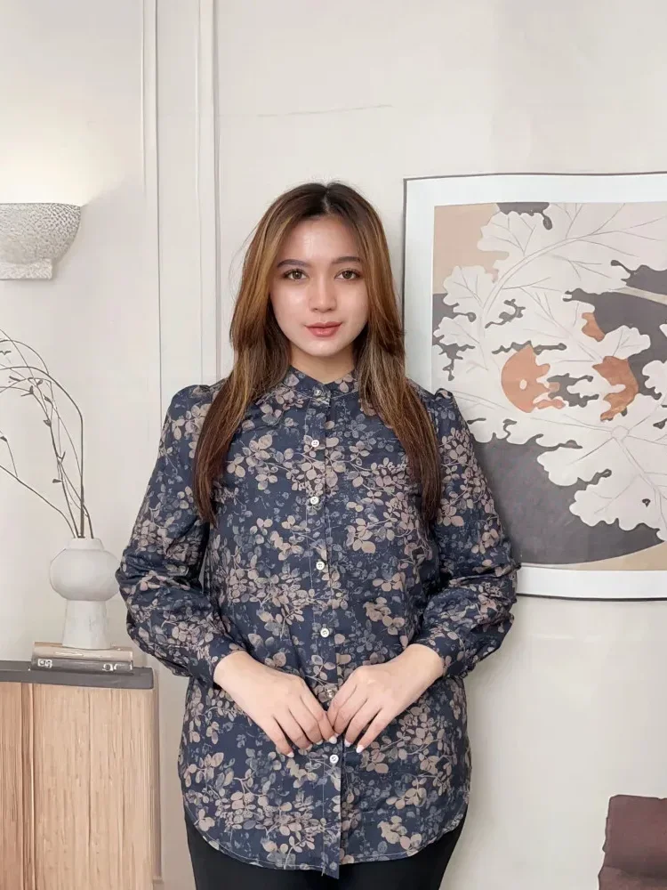 FADFAD Fashion new temperament print thin sunscreen shirt women loose slim this year's popular shirt