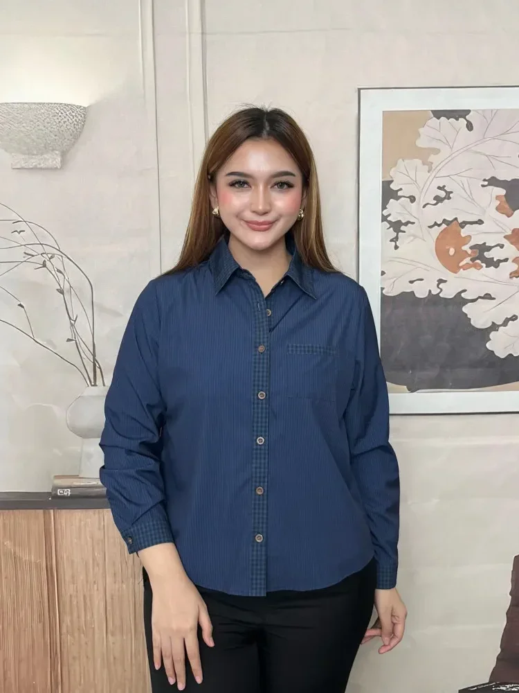 [DISKON KILAT]FADFAD Fashion new temperament print thin sunscreen shirt women loose slim this year's popular shirt