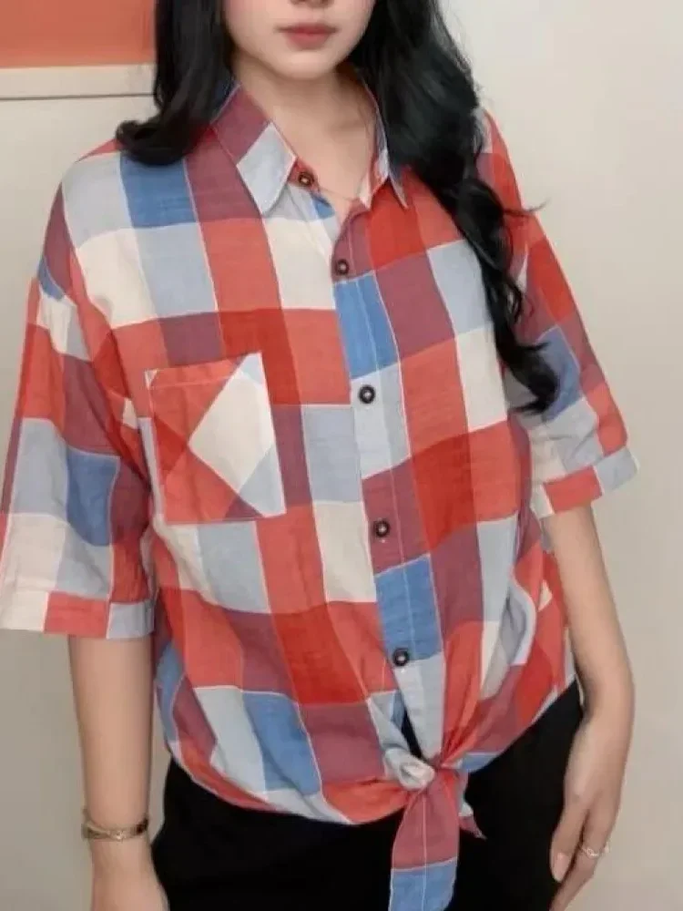 FADFAD Kemeja cetak temperamen gaya baru wanita atasan elegan