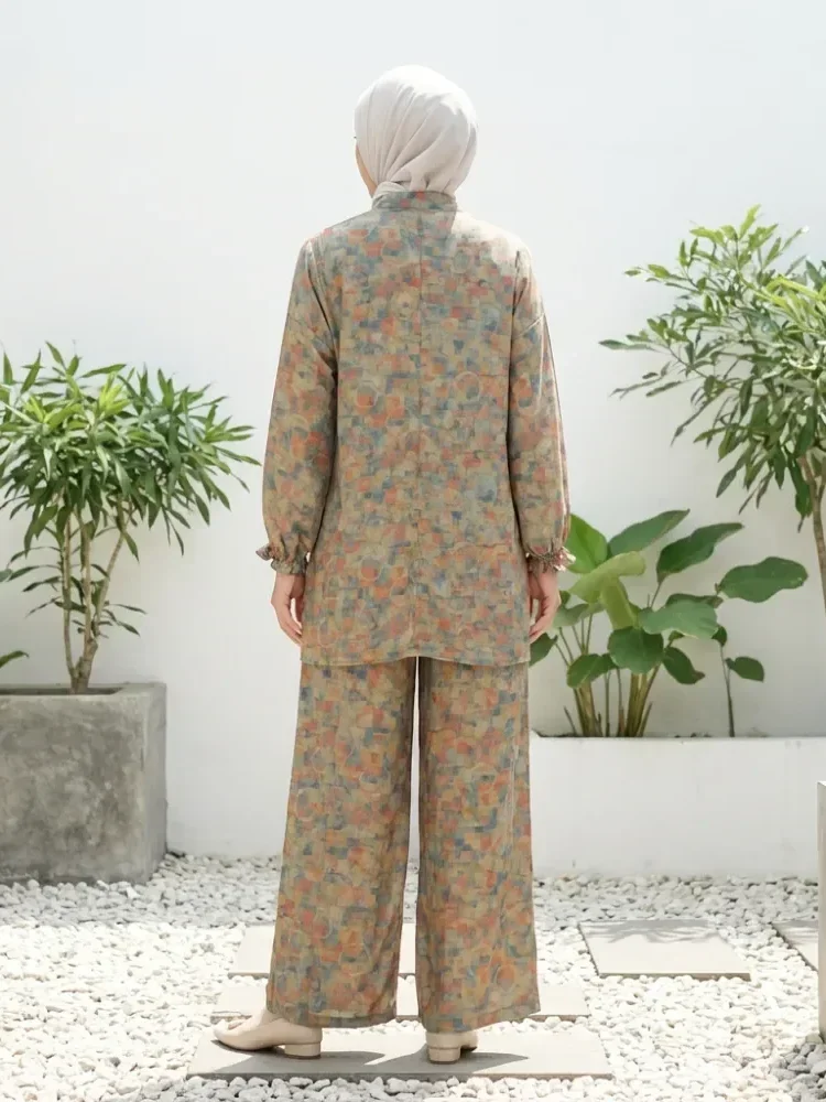 [NEW]ASAYA Setelan wanita kekinian motif kotak-kotak elegan trendi