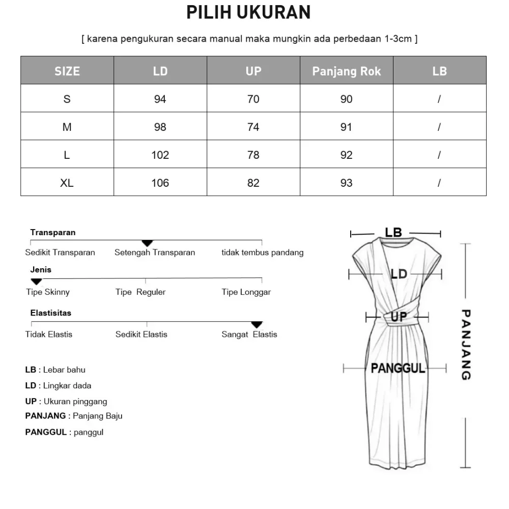 [DISKON KILAT]CHICMORE Gaun gaya kasual elegan untuk wanita dengan tanpa lengan