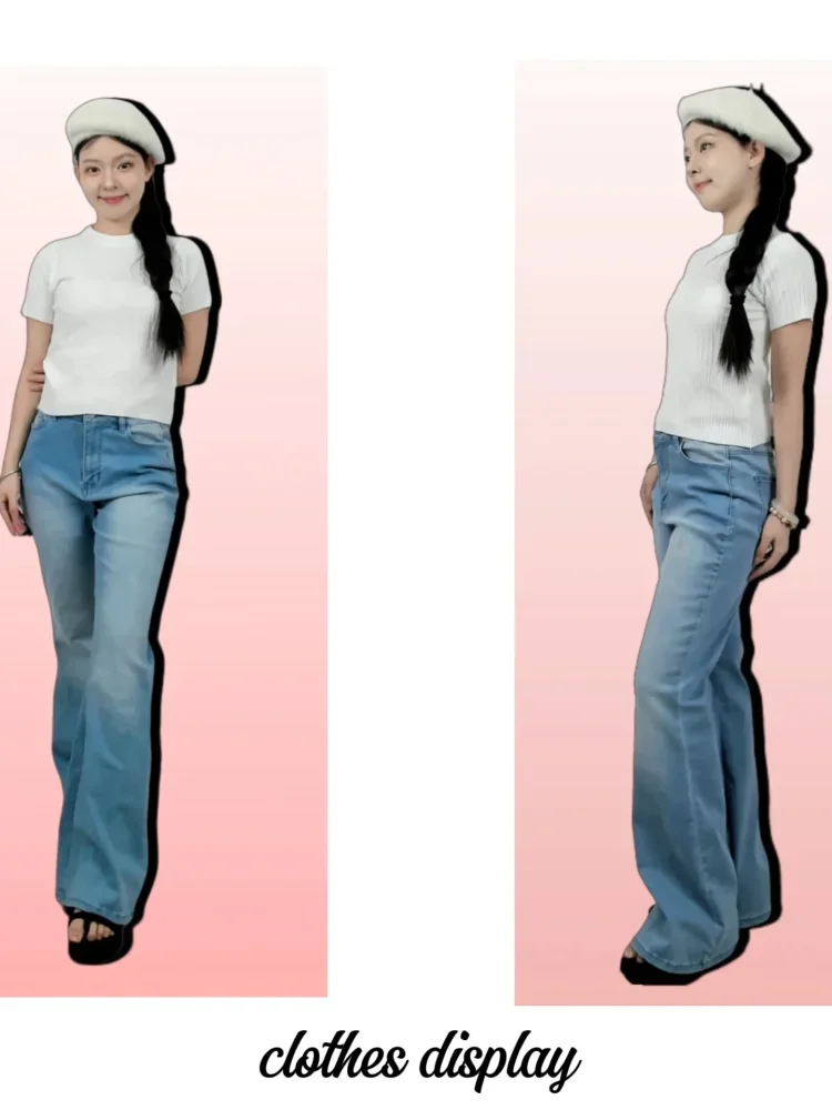 [DISKON KILAT]FADFAD Atasan pendek seksi pas badan pinggang leher bulat kaus sweter lengan pendek untuk wanita