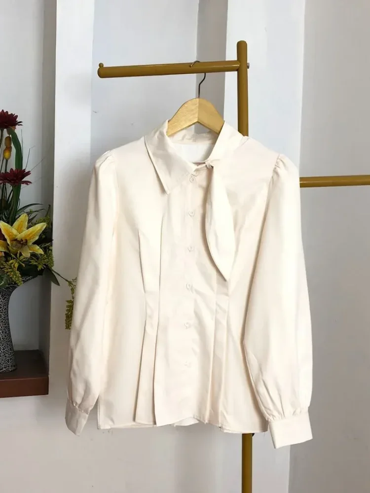 [READY STOCK]ASAYA Atasan kemeja lengan panjang mode baru kerah polo untuk wanita