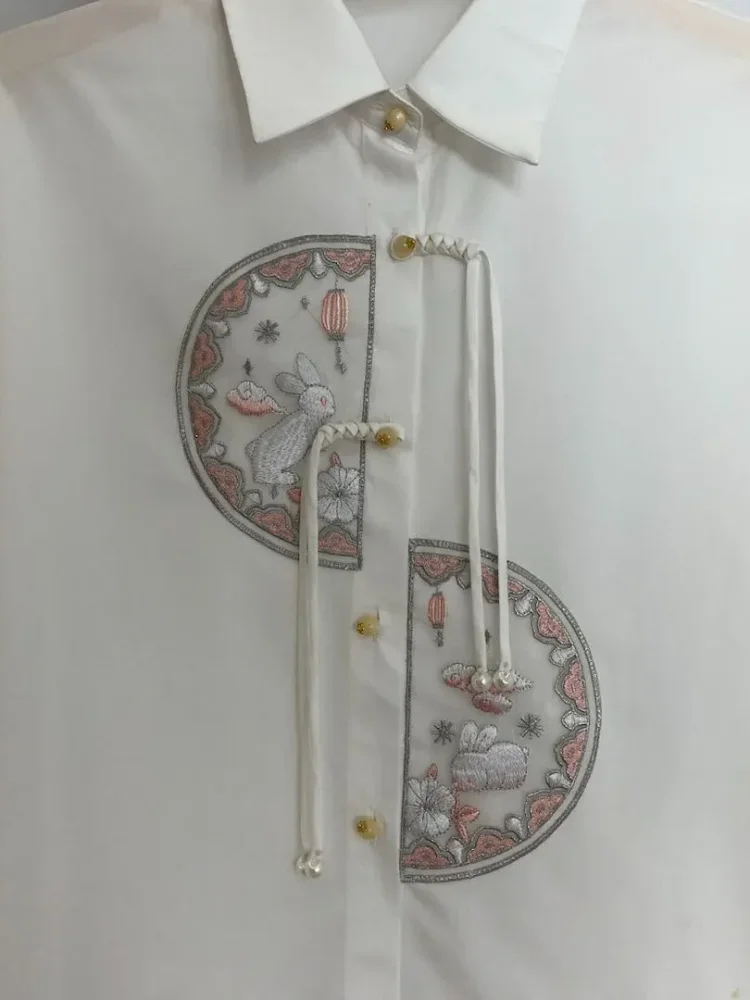 [READY STOCK]FADFAD Atasan kemeja lengan panjang wanita gaya cina baru