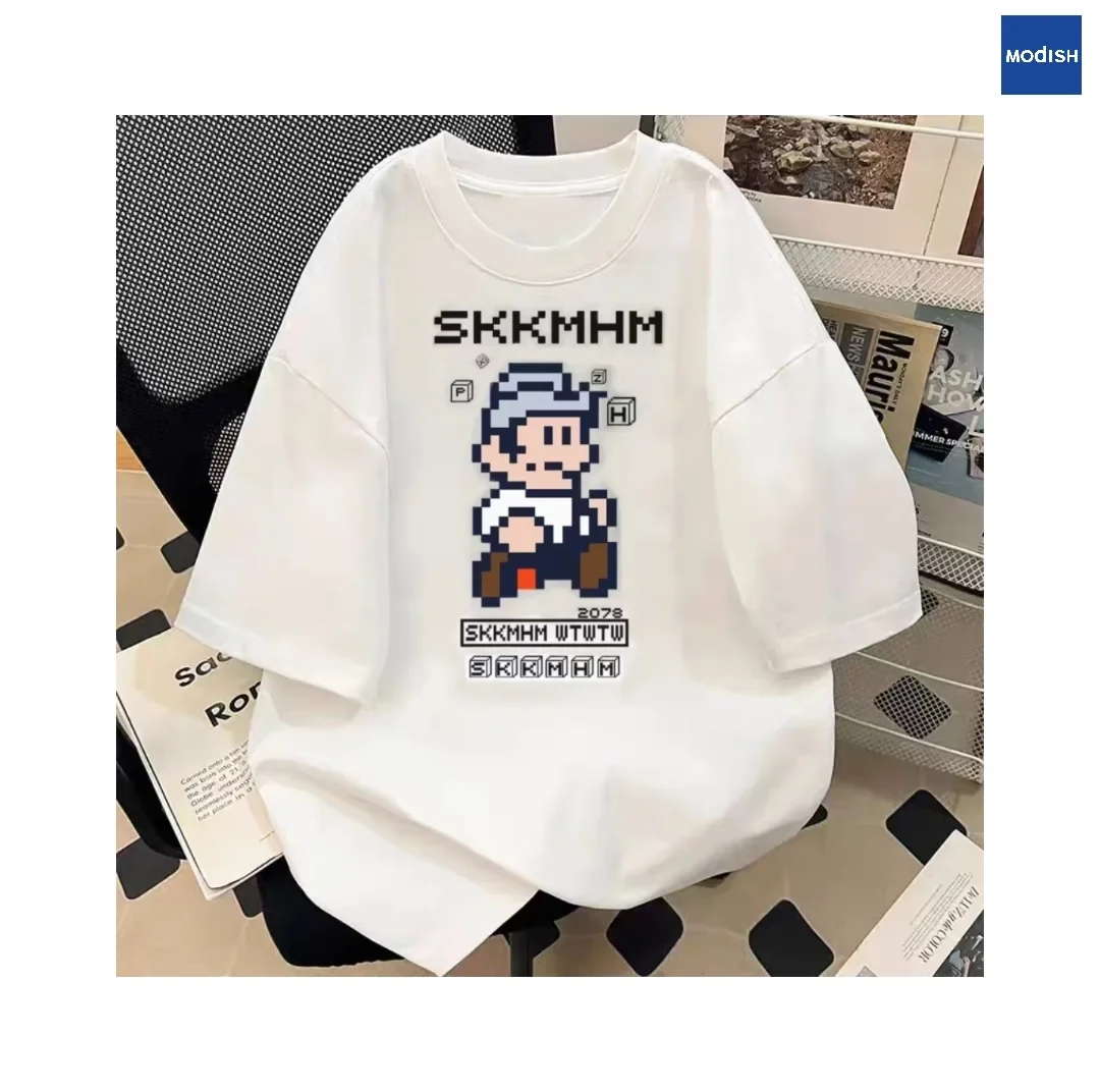 [DISKON KILAT]MODISH Premium pria musim panas tren longgar top t-shirt