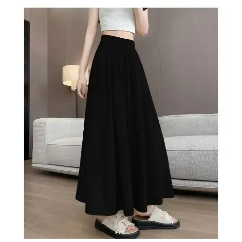 [DISKON KILAT]FADFAD Rok payung wanita cantik pinggang tinggi, rok lipit a-line