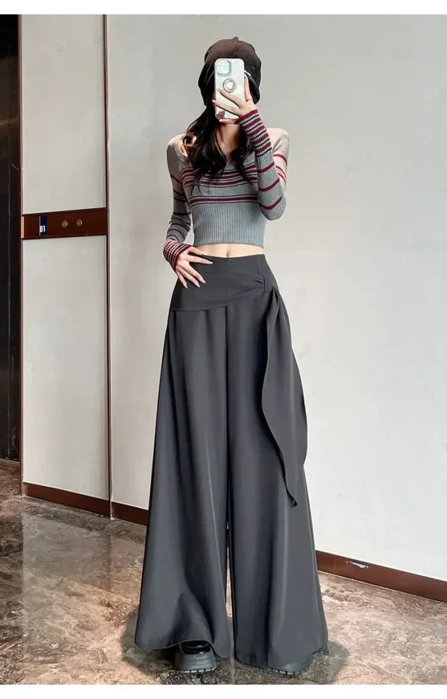 [READY STOCK]CHICMORE Celana pinggang longgar untuk wanita kasual