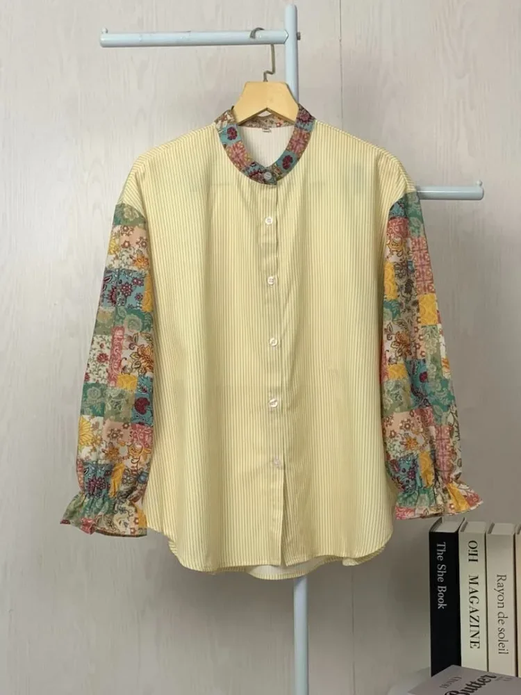 ASAYA Korean style colorful plaid fashion casual shirt