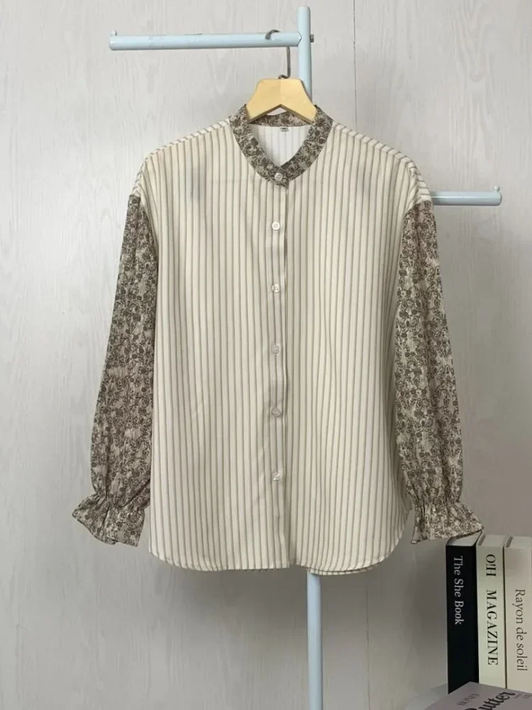 ASAYA Korean style colorful plaid fashion casual shirt