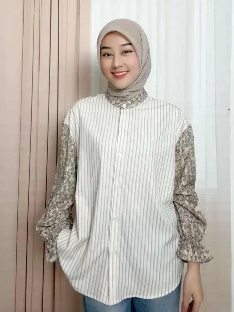 ASAYA Korean style colorful plaid fashion casual shirt
