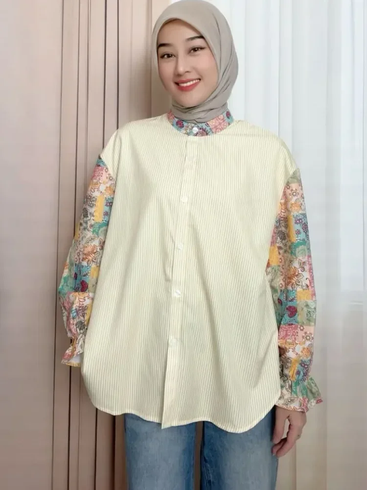 ASAYA Korean style colorful plaid fashion casual shirt
