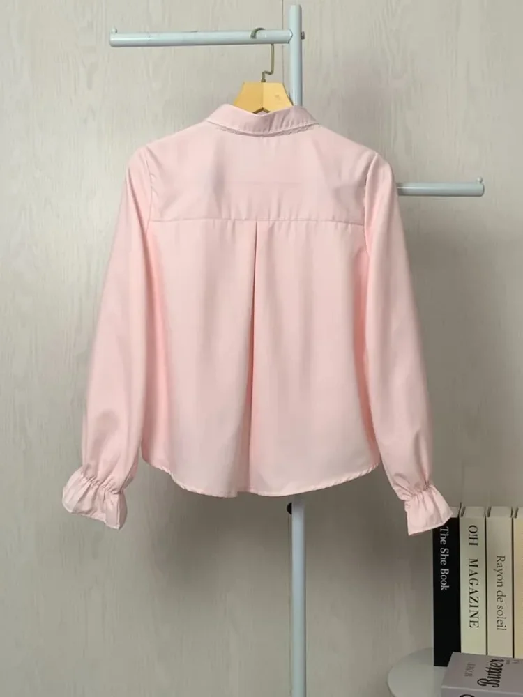 [DISKON KILAT]ASAYA Kemeja unik lengan panjang dan kerah collar