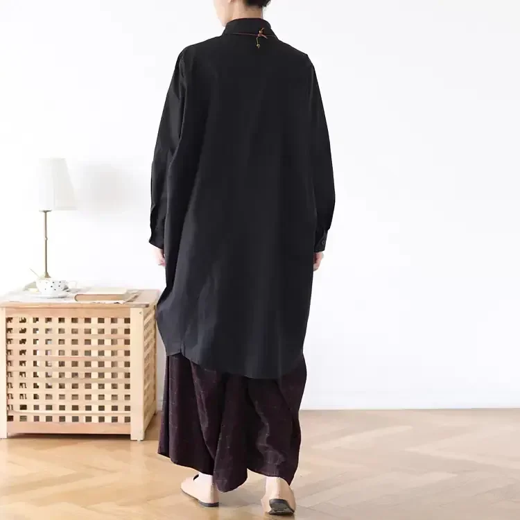 CHICMORE Kemeja panjang wanita model loose fit casual chic